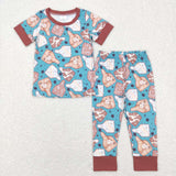 BSPO0238/BSSO0348 Western Cowboy Kids Sibiling Matching Clothes