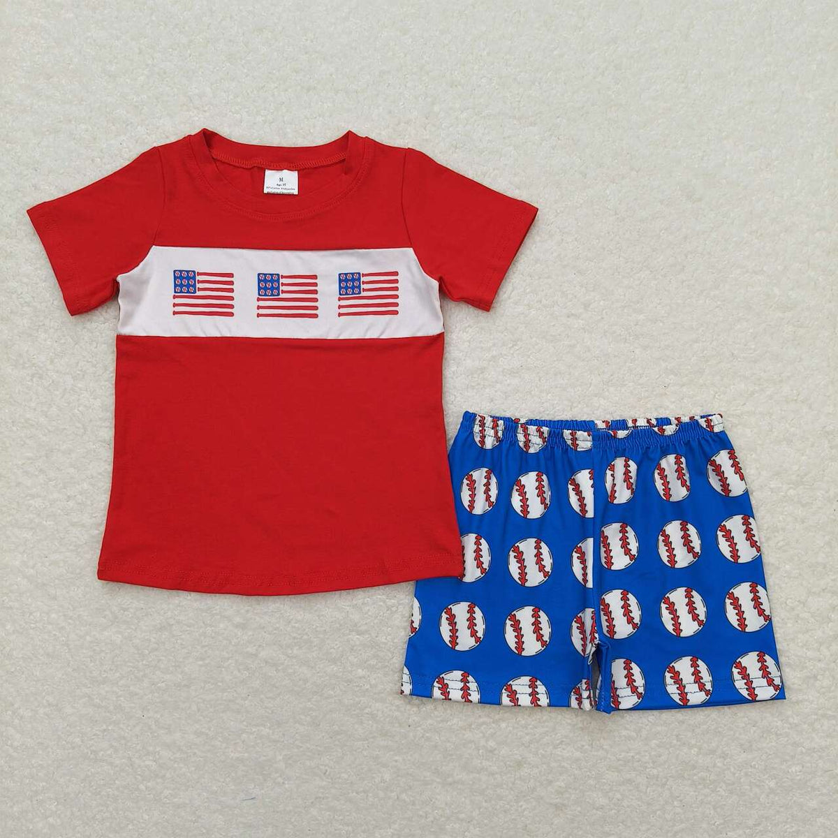 Baseball Boys Short Set