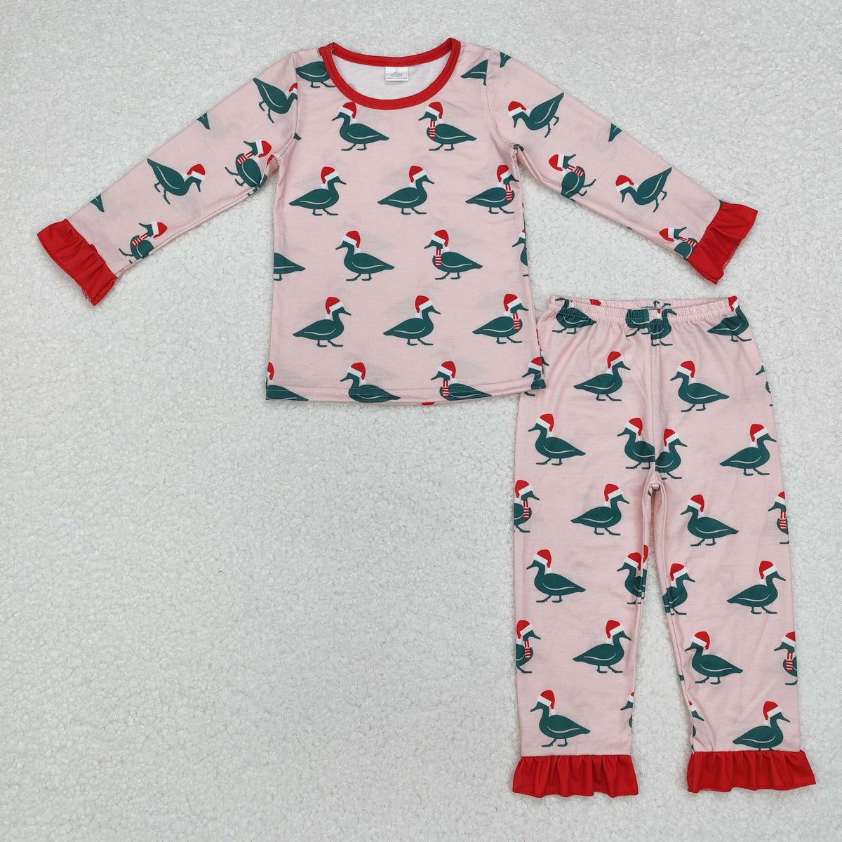 Mini Mallard Long Pajamas - Green