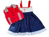 Preorder 11.23 MOQ 5 pcs Cartoon Solid Color Cotton Girl's Dress Set