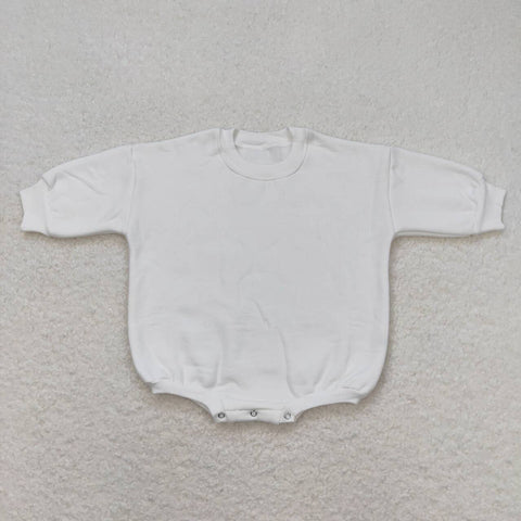 LR0948 White Sweater Baby Bubble Romper