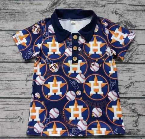 MOQ 8 pcs Custom style ASTROS Shirt Top