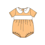 MOQ 5 pcs each style Custom Style Plaid Blank Baby Romper