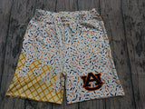 MOQ 5 pcs each Custom Style Team AUBURN Men Boy's Shorts