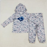 MOQ 5 pcs each style Custom Style Team Camo Hoodie Boy Jogger Set