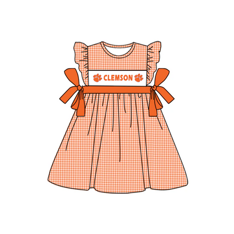 Deadline 05.14 Custom Style No MOQ CLEMSON Girl Dress