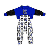 MOQ 8 PCS Each Style Custom style HC Blue Sister Macthes Clothes