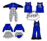 MOQ 8 PCS Each Style Custom style HC Blue Sister Macthes Clothes