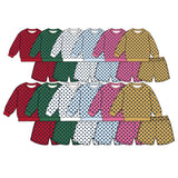 Preorder MOQ 5 pcs Each Colorful Dots Adult Women's Shorts Set