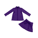 MOQ 5 pcs each style Custom Style Soild Color Coat Yoga Girls Skorts Set