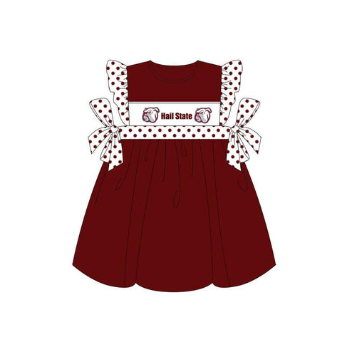 MOQ 8 pcs Custom Style No MOQ Hail State Girl Dress