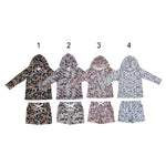 Hunting Camo Hoodie Pullover Boys Shorts Set