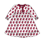 MOQ 8 pcs Custom Style WKU Team Girl Dress
