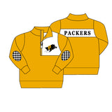 MOQ 5 pcs Each Style Custom Style Packers Team Pullover Top