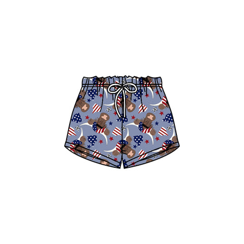 Preorder SS0204 Cow Blue Boy's Shorts