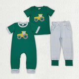 Embroidery Truck Car Kids Matching Clothes