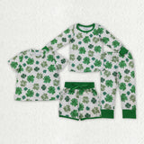 Saint Patrick Green Leaf Kids Sibling Matching Clothes