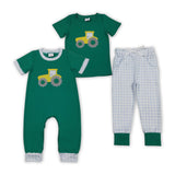 Embroidery Truck Car Kids Matching Clothes