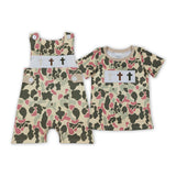 Embroidery Easter Camo Kids Matching Clothes