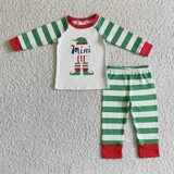 Elf Christmas Family Pajamas Sibling Matching Clothes