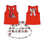 MOQ 3 pcs Custom Style Hamilton Bulldogs Team Cheer Girls Skorts Set