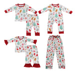 Trees Christmas Family Pajamas Sibling Matching Clothes