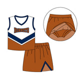 MOQ 8 pcs Custom Style HORNETS Sports Team Girl Skirt Set