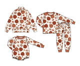 Preorder MOQ 5 pcs Each Style Fall Pumpkin Football Kids Matching Clothes