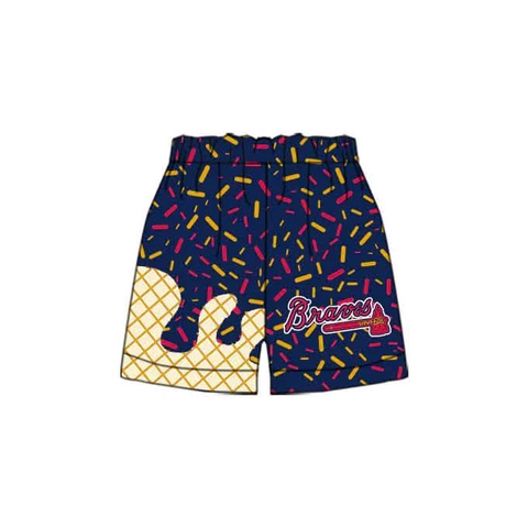 MOQ 3 pcs Custom Style Braves Team Boy's Shorts