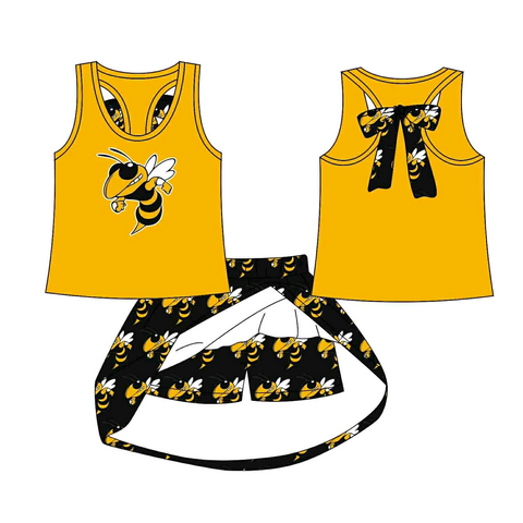 MOQ 8 pcs Custom Style Sudan Team Cheer Girls Skorts Set