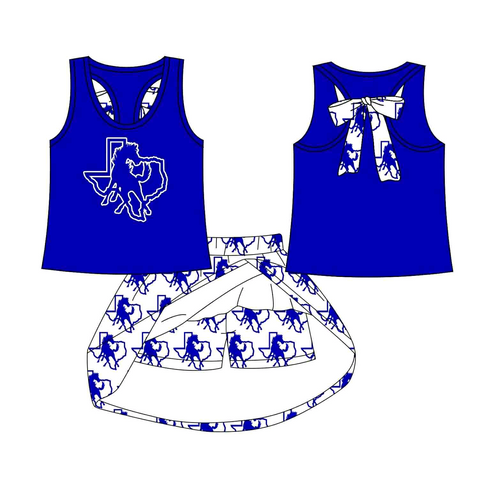 MOQ 8 pcs Custom Style Olton Team Cheer Girls Skorts Set