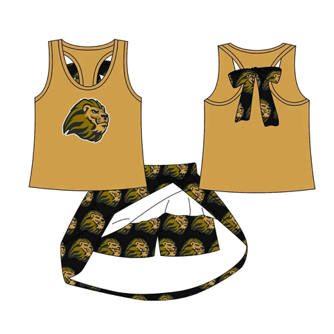 MOQ 8 pcs Custom Style Kelton Team Cheer Girls Skorts Set