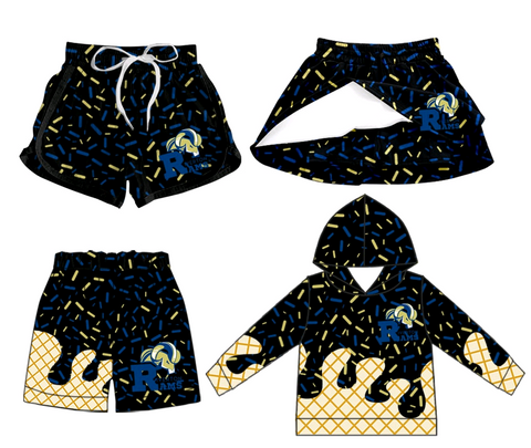 MOQ 8 pcs each style Custom Style Drip RAMS Team Matching Clothes