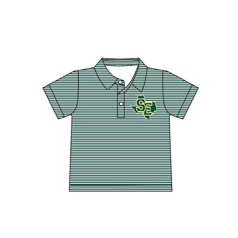 MOQ 8 pcs Custom Style SE Stripe Team Boy Polo Shirt Top