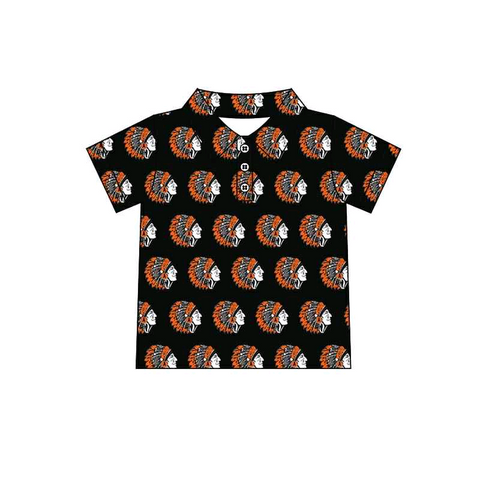 MOQ 5 pcs Custom Style Apaches Boys Daddy Men's Polo Shirt Top