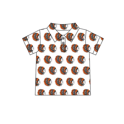MOQ 5 pcs Custom Style Apaches Boys Daddy Men's Polo Shirt Top