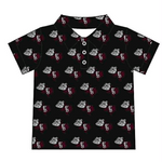 MOQ 5 pcs Custom Style FB Boys Daddy Men's Polo Shirt Top