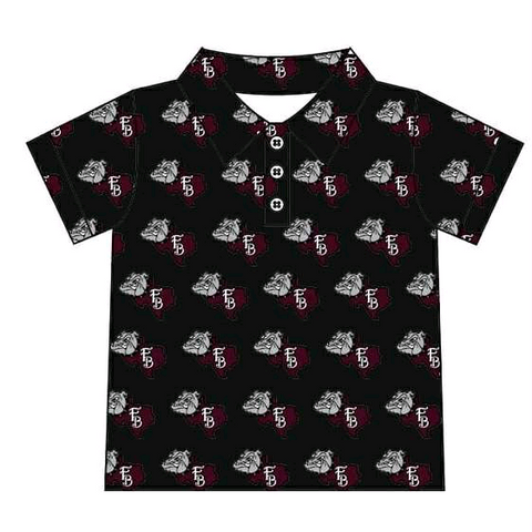 MOQ 5 pcs Custom Style FB Boys Daddy Men's Polo Shirt Top