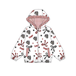 MOQ 8 pcs Custom Style Cooper Hoodie Kids Girls Zipper Coat