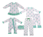 Trees Christmas Family Pajamas Sibling Matching Clothes