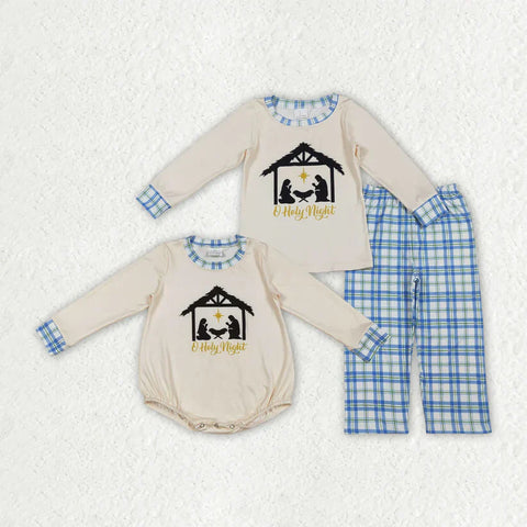 Matching Baby boys Holy night romper & sets clothing
