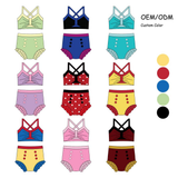 Preorder MOQ 5 pcs each style Princess Girls Swimsuit Set