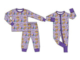 Preorder MOQ 5 pcs Each Style Mardi Gras Boys Pajamas Outfits Kids Matching Clothes