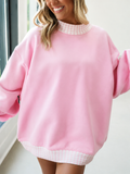 Preorder MOQ 5 pcs Each Thick Sweatshirts Light Pink Mommy And Me Clothes