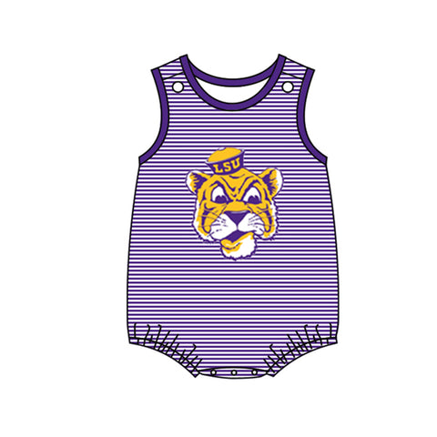 MOQ 8 pcsCustom Style LSU Romper Boy