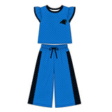 MOQ 5 pcs Custom Style Team Mascot Dots Girls Set