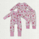 Western Boots Hat Pink Kids Girls Matching Clothing