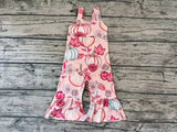 SR0375 Pumpkin Flower Girl's Jumpsuit