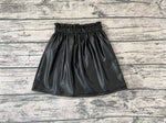 GLK0013 Black Leather Girl's Skirt