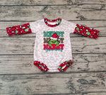 LR0279 Merry Christmas Baby Bubble Girl's Romper